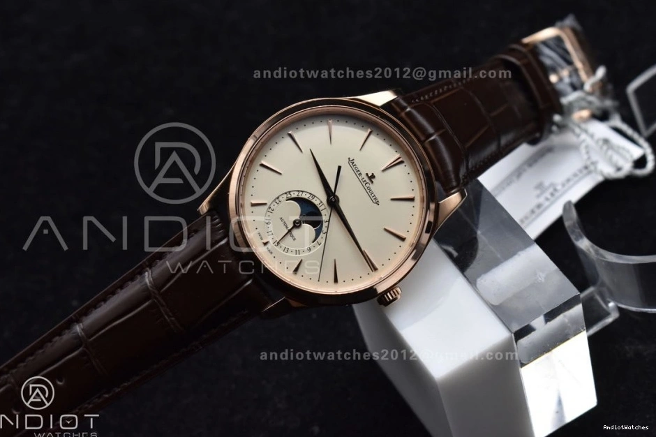SA925 FreshLook Edition 1:1 Thin Master White Ultra Leather 908 Clone Best Moon Super on Dial APSF RG Strap Brown 0204